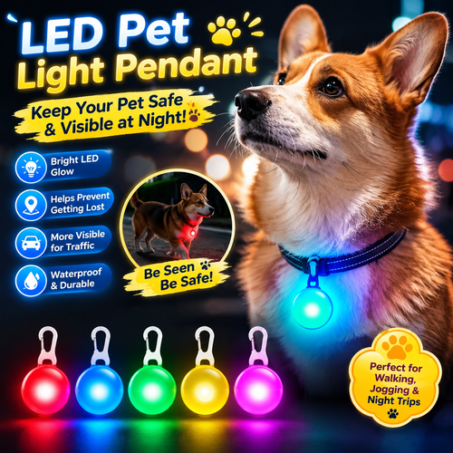 Keep Your Pet Visible at Night 🐶✨ LED Pet Collar Light for Night Walks & Outdoor Adventures