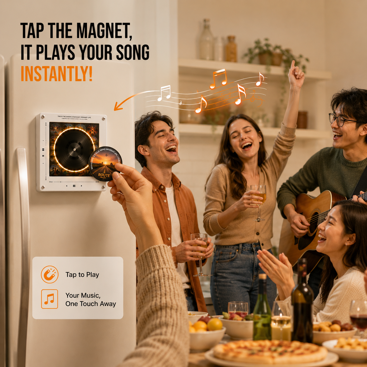 Your Favorite Songs. Now On Your Fridge. 🎵